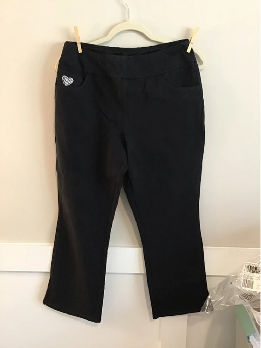 Quacker factory dreamjeannes small short, new, flat waist straight